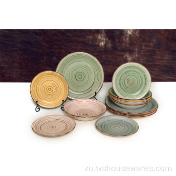 I-12PCS Hand Paint Painting Plates Tarlow Sayrolare Redolaware